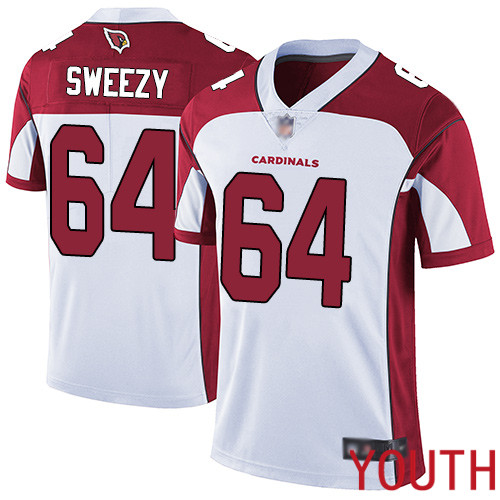 Arizona Cardinals Limited White Youth J.R. Sweezy Road Jersey NFL Football #64 Vapor Untouchable